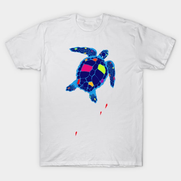 Paper Craft Sea Turtle T-Shirt by Graphic Dinosaur